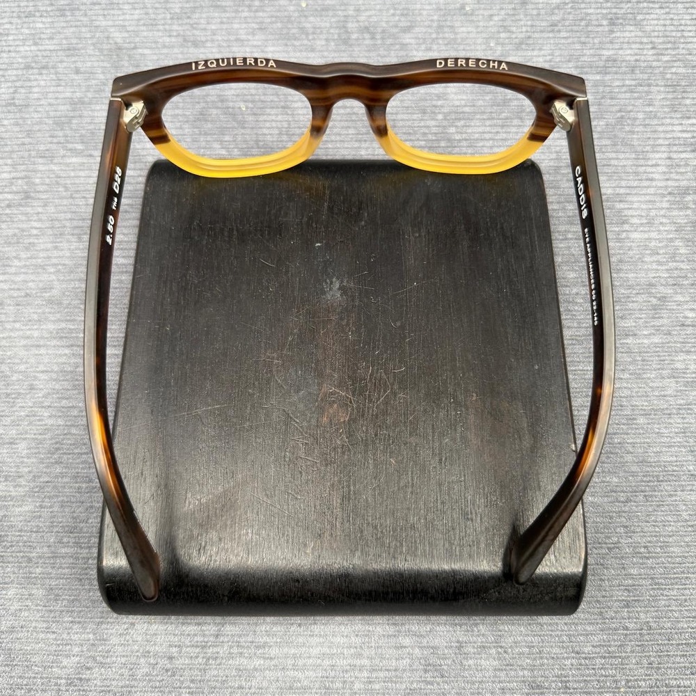 Caddis Eye Appliances The D28 Reading Glasses Frames Tortoise Honey 50-22-145 - Picture 8 of 14
